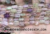 CMQ505 15.5 inches 8*10mm rectangle colorfull quartz beads wholesale