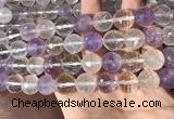 CMQ558 15.5 inches 14mm faceted round colorfull quartz beads