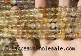 CMQ560 15.5 inches 6mm faceted round citrine gemstone beads