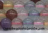 CMQ570 15.5 inches 6mm round mixed quartz beads wholesale