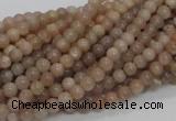 CMS01 15.5 inches 4mm round moonstone gemstone beads wholesale