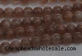 CMS1020 15.5 inches 4mm round AA grade moonstone gemstone beads