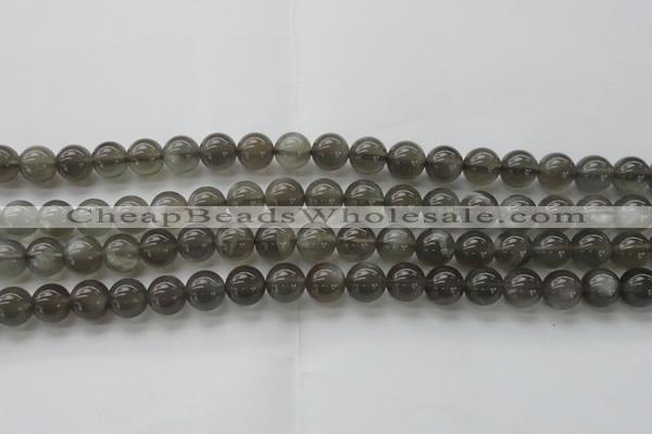 CMS1072 15.5 inches 8mm round grey moonstone beads wholesale