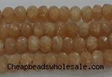 CMS1090 15.5 inches 4*6mm faceted rondelle moonstone beads