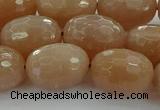 CMS1101 15.5 inches 13*18mm faceted rice moonstone gemstone beads