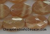 CMS1107 15.5 inches 13*18mm faceted oval moonstone gemstone beads