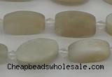 CMS1140 15.5 inches 10*16mm oval moonstone gemstone beads