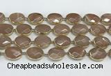 CMS1346 7.5 inches 15*20mm faceted oval moonstone beads