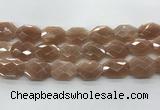 CMS1355 18*24mm - 20*25mm faceted octagonal moonstone beads