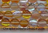 CMS1532 15.5 inches 8mm round synthetic moonstone beads wholesale