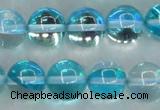 CMS1554 15.5 inches 12mm round synthetic moonstone beads wholesale