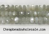 CMS1658 15.5 inches 6*13mm - 8*14mm faceted tyre moonstone beads