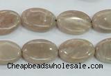 CMS17 15.5 inches 13*18mm oval moonstone gemstone beads wholesale