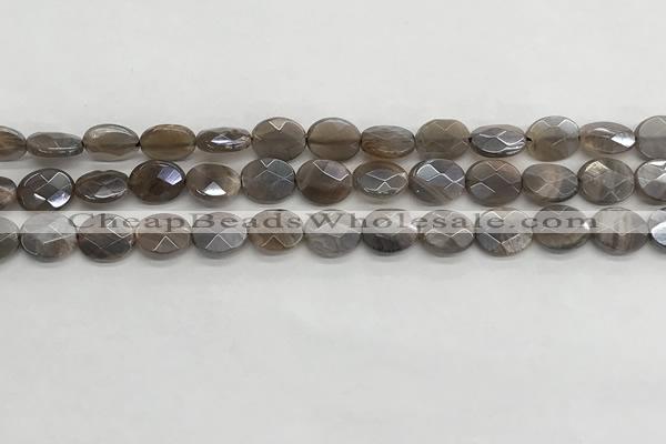 CMS1797 15.5 inches 8*10mm faceted oval AB-color moonstone beads