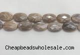 CMS1804 15.5 inches 20*30mm faceted oval AB-color moonstone beads