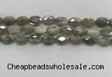 CMS1812 15.5 inches 10*14mm faceted oval AB-color moonstone beads