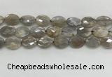 CMS1814 15.5 inches 13*18mm faceted oval AB-color moonstone beads