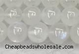 CMS1906 15.5 inches 6mm round white moonstone gemstone beads