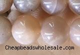 CMS1931 15.5 inches 8mm round moonstone beads wholesale