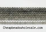 CMS2020 15.5 inches 6mm round black moonstone beads wholesale