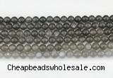 CMS2021 15.5 inches 8mm round black moonstone beads wholesale