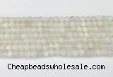 CMS2025 15.5 inches 5mm round white moonstone beads wholesale