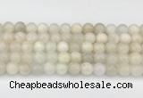 CMS2028 15.5 inches 8mm round white moonstone beads wholesale