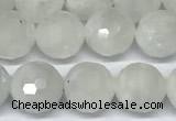 CMS2124 15 inches 8mm faceted rondelle white moonstone beads