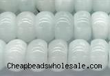 CMS2137 15 inches 6*8mm rondelle blue moonstone beads