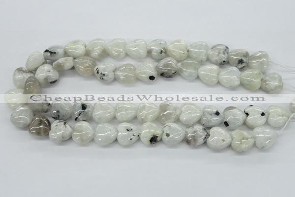 CMS214 15.5 inches 16*16mm heart moonstone gemstone beads wholesale