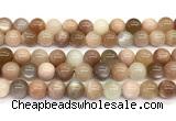 CMS2275 15 inches 10mm round rainbow moonstone gemstone beads