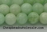 CMS412 15.5 inches 8mm round green moonstone beads wholesale