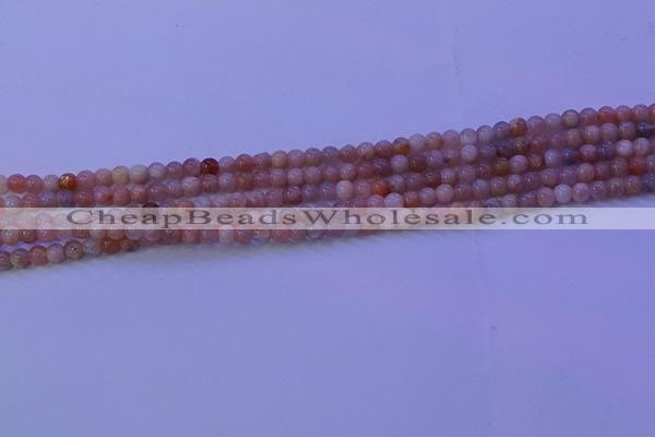 CMS501 15.5 inches 4mm round moonstone beads wholesale