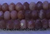 CMS564 15.5 inches 5*8mm faceted rondelle moonstone gemstone beads