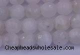 CMS662 15.5 inches 8mm faceted round white moonstone beads