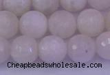 CMS663 15.5 inches 10mm faceted round white moonstone beads