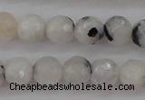 CMS801 15.5 inches 6mm faceted round white moonstone beads