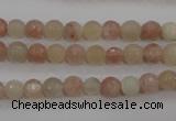 CMS870 15.5 inches 6mm faceted round moonstone gemstone beads