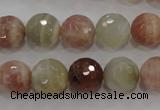 CMS872 15.5 inches 10mm faceted round moonstone gemstone beads