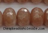 CMS954 15.5 inches 10*14mm faceted rondelle A grade moonstone beads