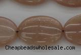 CMS964 15.5 inches 13*18mm oval A grade moonstone beads