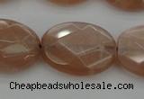 CMS968 15.5 inches 13*18mm faceted oval A grade moonstone beads