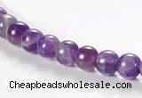 CNA01 6mm round AB grade natural amethyst quartz beads Wholesale