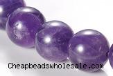 CNA06 AB grade natural amethyst 16mm round quartz bead Wholesale