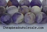 CNA1053 15.5 inches 10mm round matte dogtooth amethyst beads