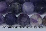 CNA1064 15.5 inches 12mm round matte dogtooth amethyst beads