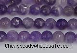 CNA1070 15.5 inches 4mm faceted round dogtooth amethyst beads