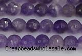 CNA1071 15.5 inches 6mm faceted round dogtooth amethyst beads