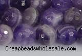 CNA1073 15.5 inches 10mm faceted round dogtooth amethyst beads