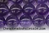 CNA1151 15.5 inches 6mm round natural amethyst gemstone beads